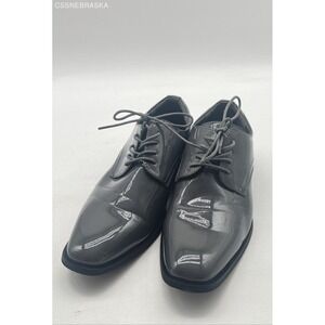 Vance Co Cole Gray Oxford Men's Dress Shoes Grey - Size 8.5